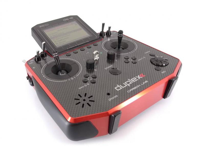 Jeti Hand-Sender Duplex DS-16 II (Vers.2) Carbon Line Red